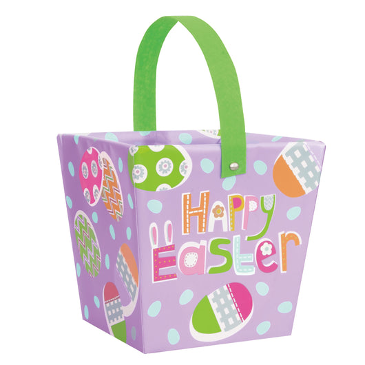 Lilac Easter Paper Easter Egg Hunt Bucket
