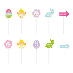 Easter Egg Hunt Clue Signs, 10ct