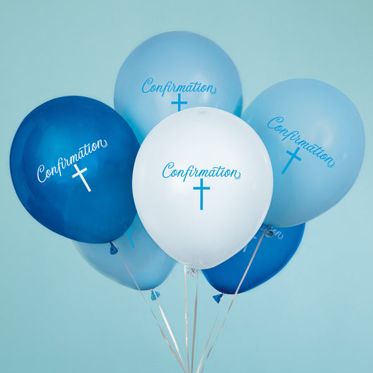 Fancy Blue Cross Confirmation 12