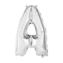 Silver Letter A Shaped Foil Balloon 14