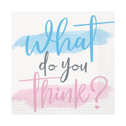 Gender Reveal Party Luncheon Napkins, 16ct