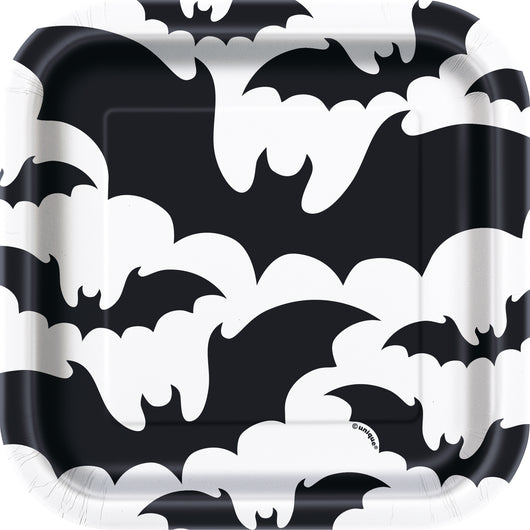 Black Bats Halloween Square 7