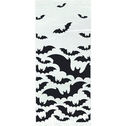 Black Bats Halloween Cellophane Bags, 20ct