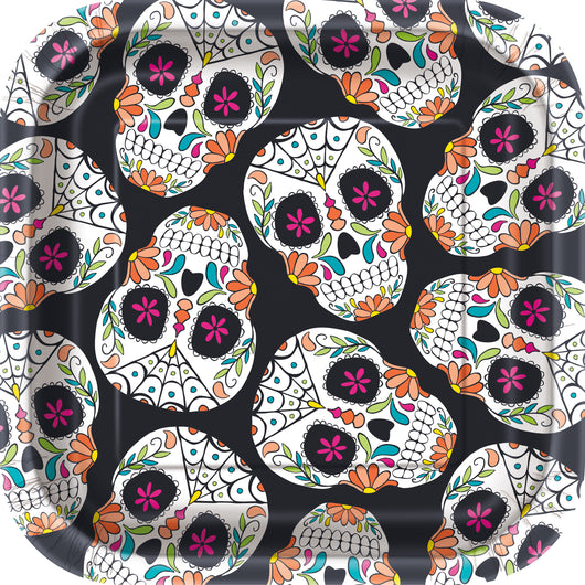 Skull Day of the Dead Square 7