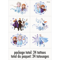 Disney Frozen 2 Tattoos, 24ct