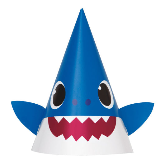 Baby Shark Party Hats, 8ct