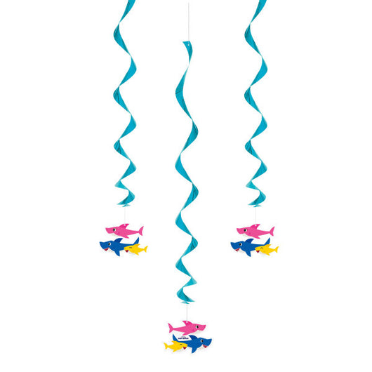 Baby Shark Hanging Swirl Decorations, 26