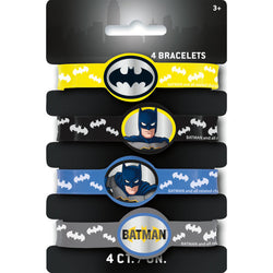 Batman Stretchy Bracelets, 4ct