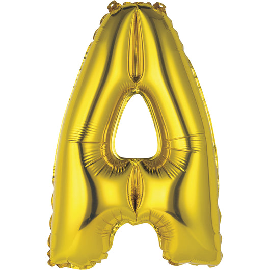 Gold Letter A Shaped Foil Balloon 14