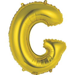 Gold Letter G Shaped Foil Balloon 14