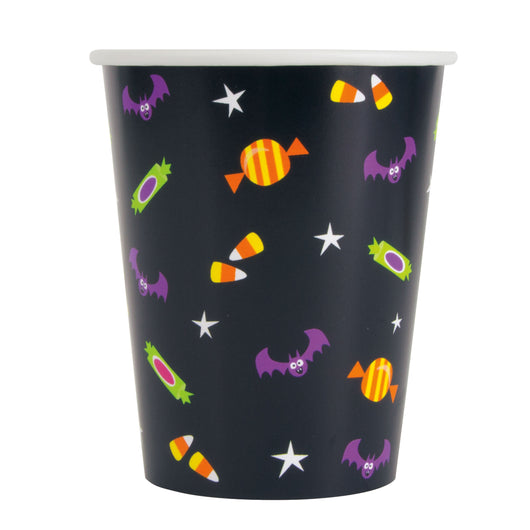 Cat & Pumpkin 9oz Paper Cups, 8ct