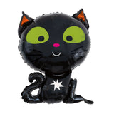 Black Cat Giant Foil Balloon 27", Packaged