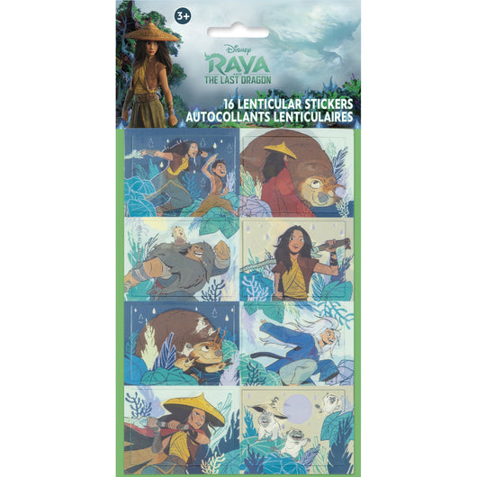 Disney Raya & the Last Dragon Lenticular 3D Stickers, 16ct