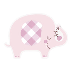 Pink Floral Elephant Invitations, 8ct