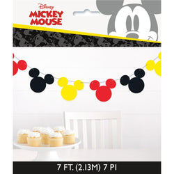 Disney Mickey Mouse Garland Banner, 7 ft