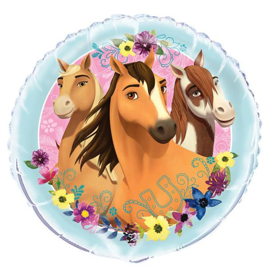 Spirit Riding Free Round Foil Balloon 18