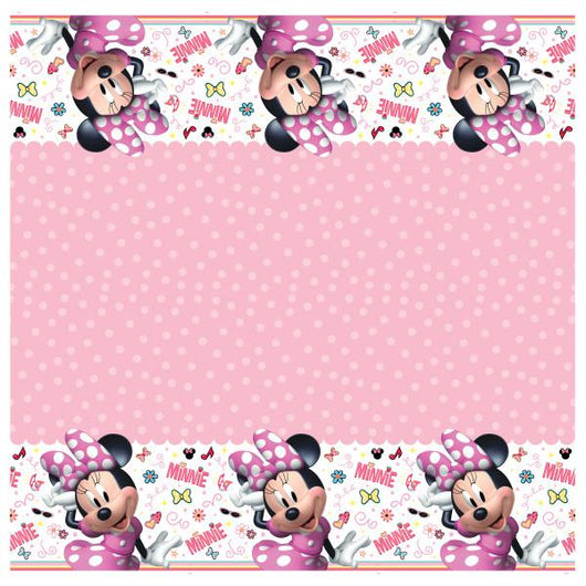 Disney Iconic Minnie Mouse Rectangular Plastic Table Cover, 54