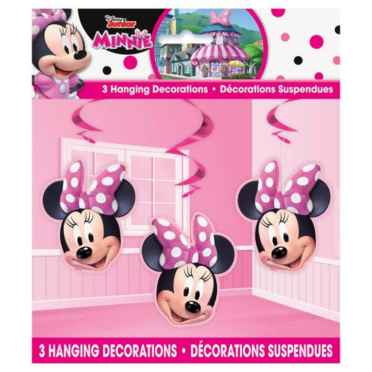 Disney Iconic Minnie Mouse Hanging Swirl Decorations, 26