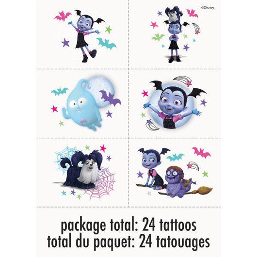 Disney Vampirina Tattoos, 24ct