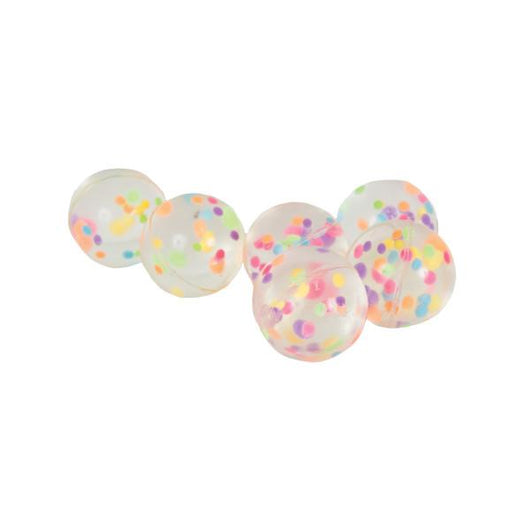 Confetti Filled Bounce Ball Favors, 8ct