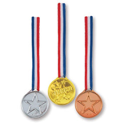 Gold, Silver & Bronze Winner Medals