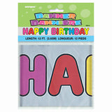 Foil Happy Birthday Banner, 12 ft
