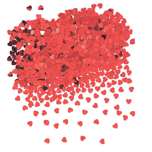 Red Foil Heart Confetti, .5oz