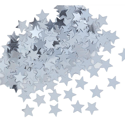 Silver Star Confetti, .5oz