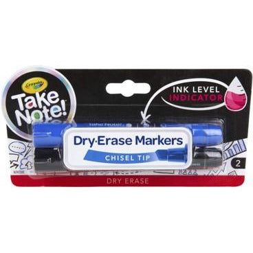 Crayola 2 ct. Take Note! Broad Line Dry-Erase Markers (24)