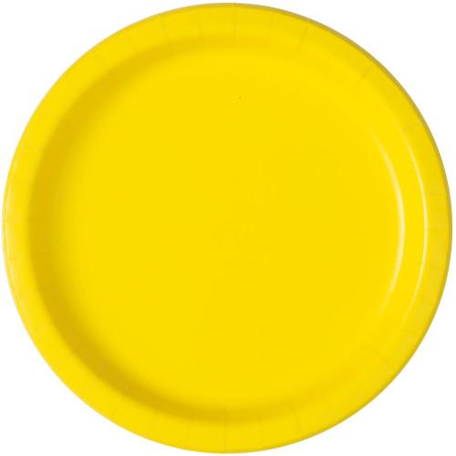 Neon Yellow Solid Round 9