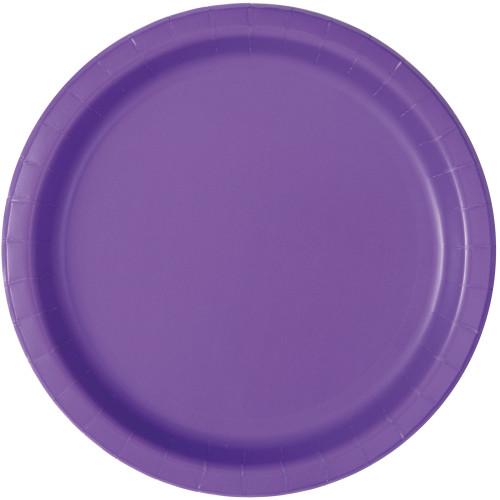 Neon Purple Solid Round 9