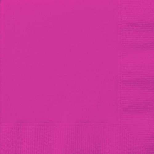 Neon Pink Solid Luncheon Napkins, 20ct