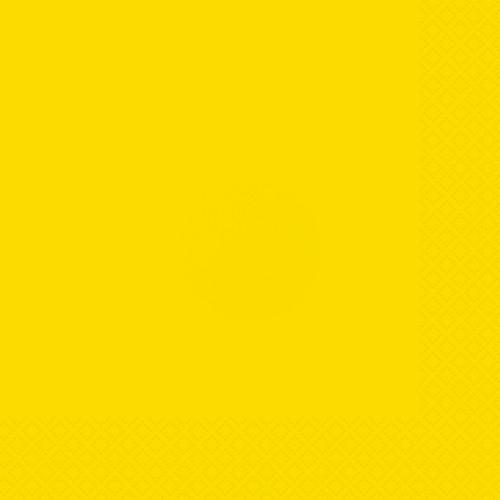 Neon Yellow Solid Beverage Napkins, 20ct