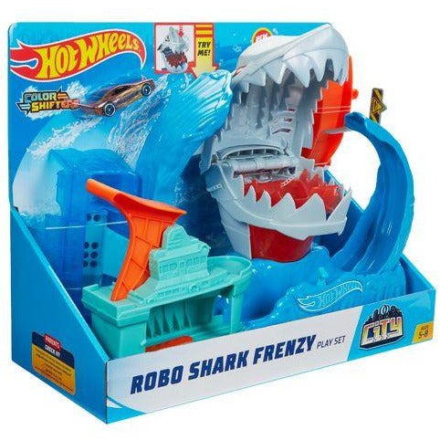 Hot Wheels City Shark Frenzy Play Set (1)