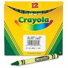 Crayola Bulk Crayons, Regular Size - Green (24)