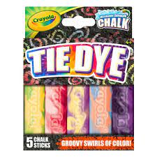Crayola Washable Tie Dye Sidewalk Chalk (12)