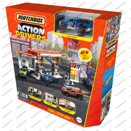 Matchbox Action Drivers Matchbox Fuel Station Playset (4)
