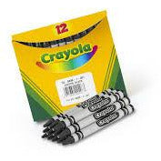 Crayola Bulk Crayons, Regular Size - Gray (24)
